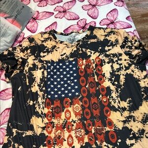 RD Style Black and Orange Tie-Dye Kids Tee